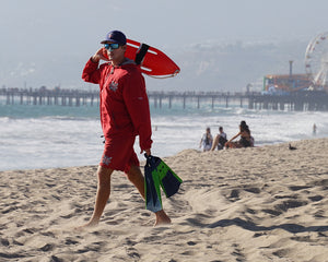 LifeGuard wearing Noz Sunscreen 